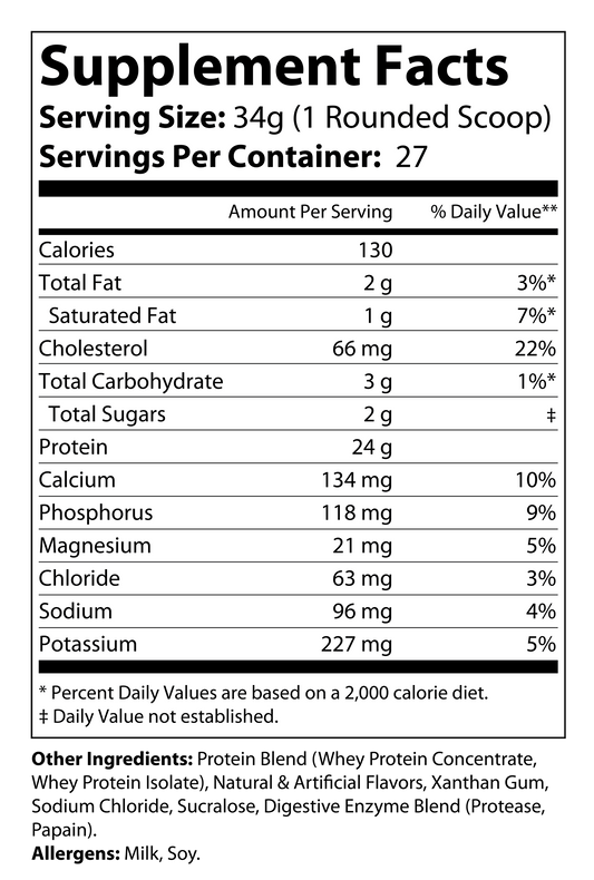 2lb Whey Armor Protein Birthday Cake