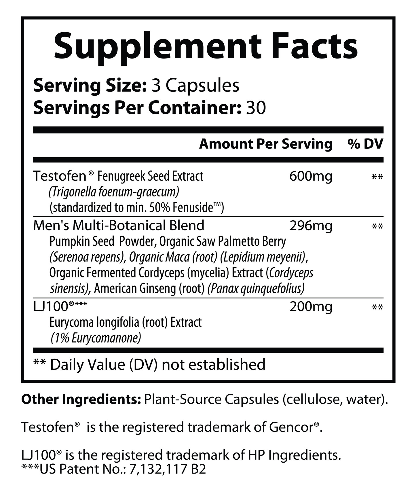 Premium Testosterone w/ Testofen ®