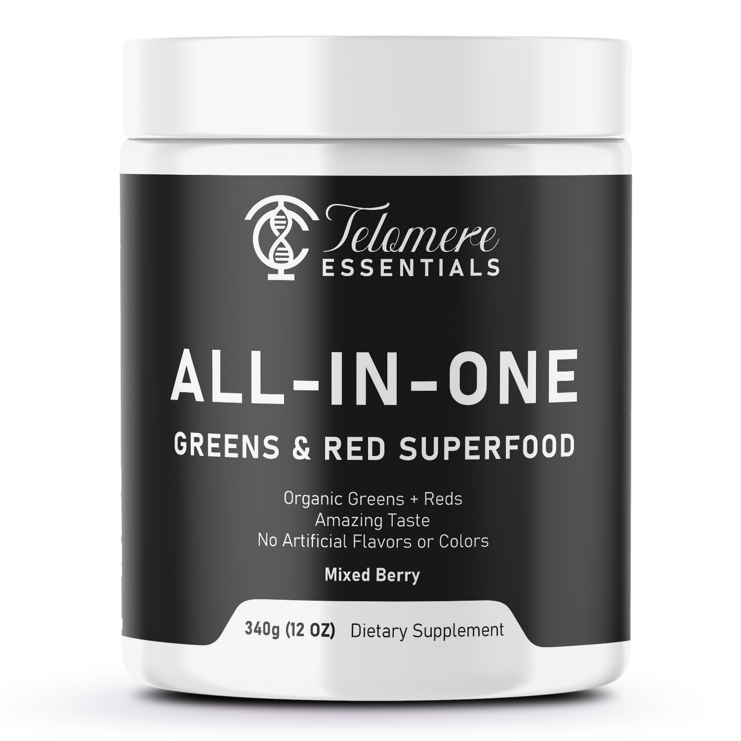 All - In/One Greens & Red SuperFood + Immune 270g Mixed Berry w/Natural Flavo