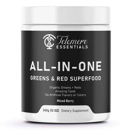 All - In/One Greens & Red SuperFood + Immune 270g Mixed Berry w/Natural Flavo