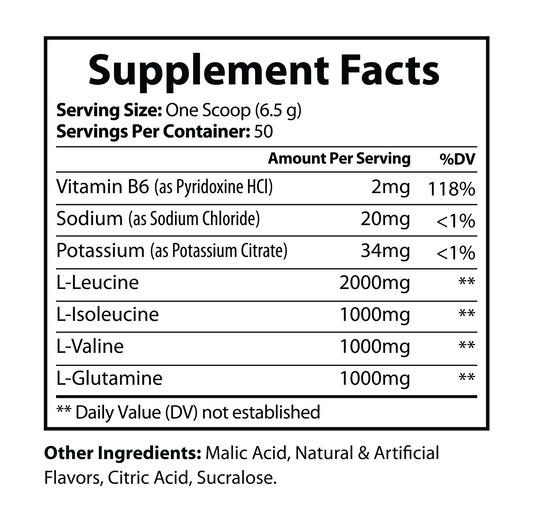 BCAA Lemon Lime 325g – 50 servings