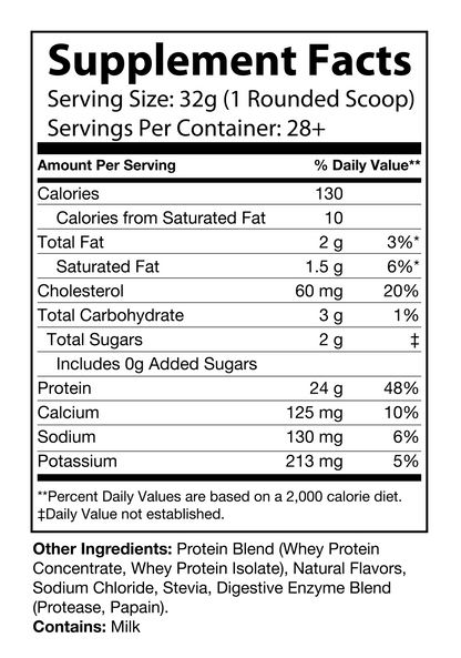 2lb Whey Natural Salted Caramel – 28 servings