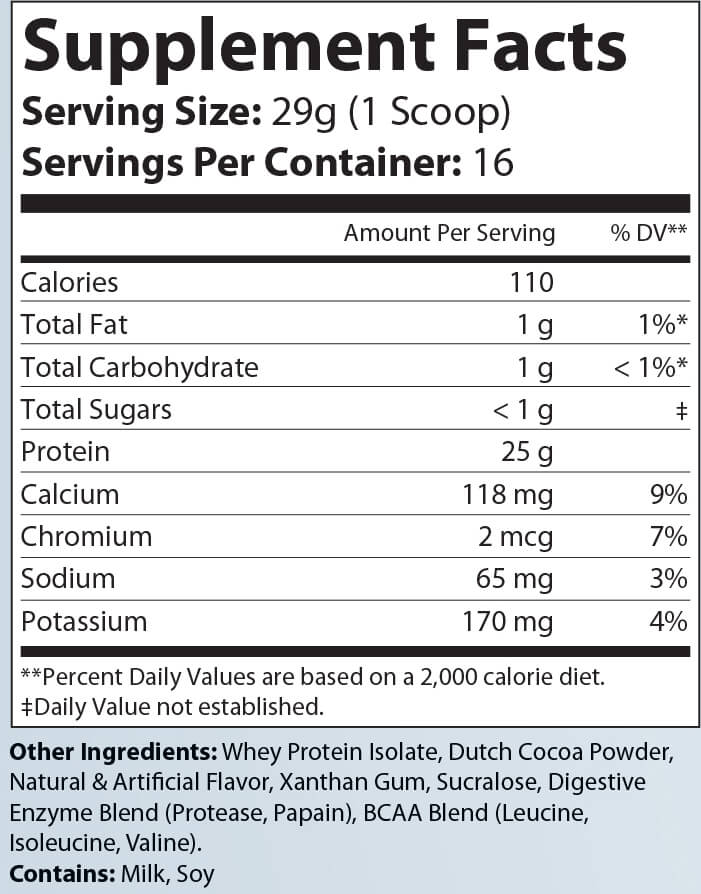 1lb 100% Whey Armor Isolate Protein